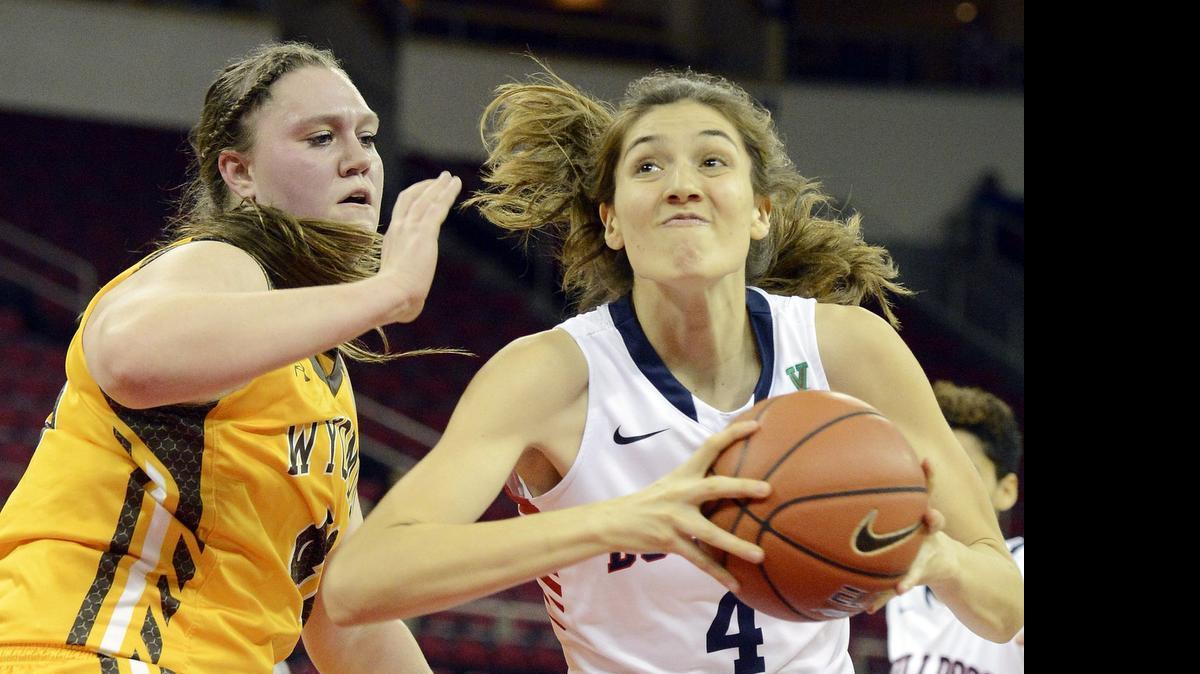 
Fresno State’s Bego Faz Davalos, right, averaged 10.9 points and 10.3 rebounds in six games for Mexico at the World University Games in South Korea.
