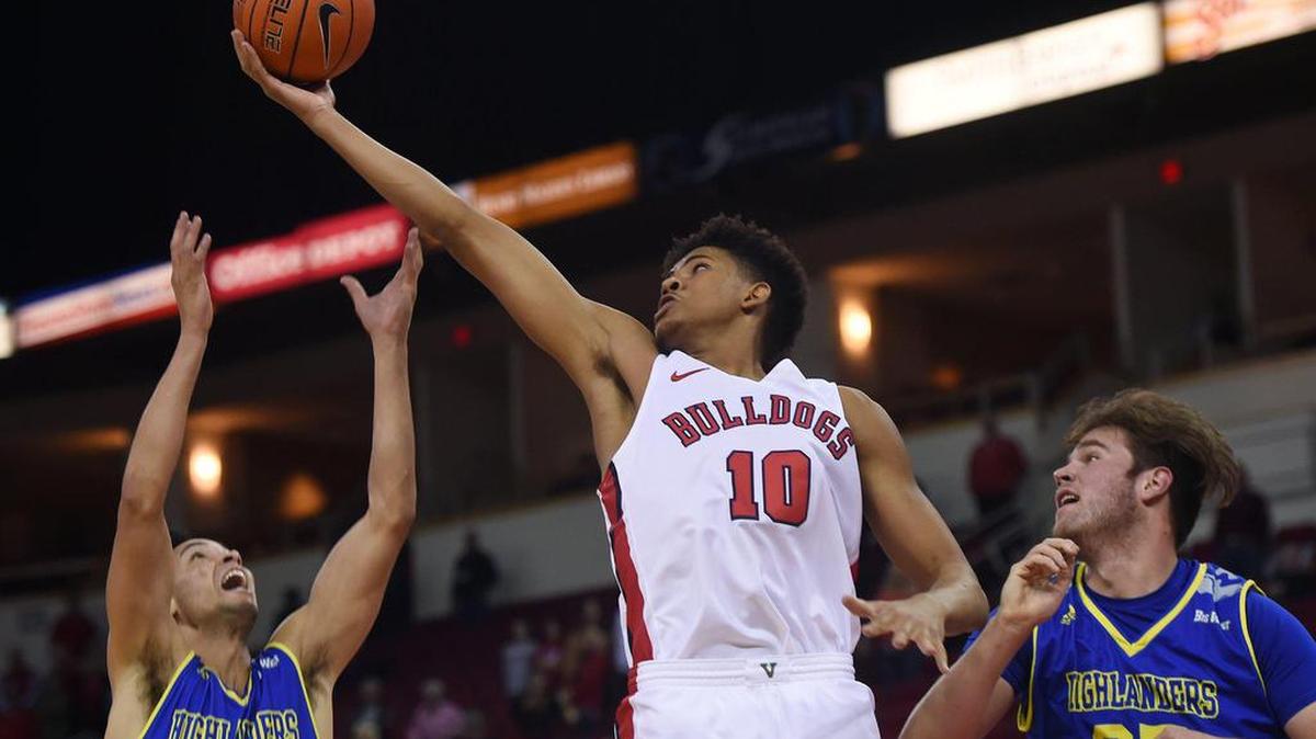 Fresno State freshman Orlando Robinson, seen in action earlier this season, had 16 points and 12 rebounds in a 78-64 loss at New Mexico Tuesday, Jan. 7, 2020, this third double-double this season and the second in as many games. The loss dropped the Bulldogs to 5-11, 1-4 in the Mountain West Conference.