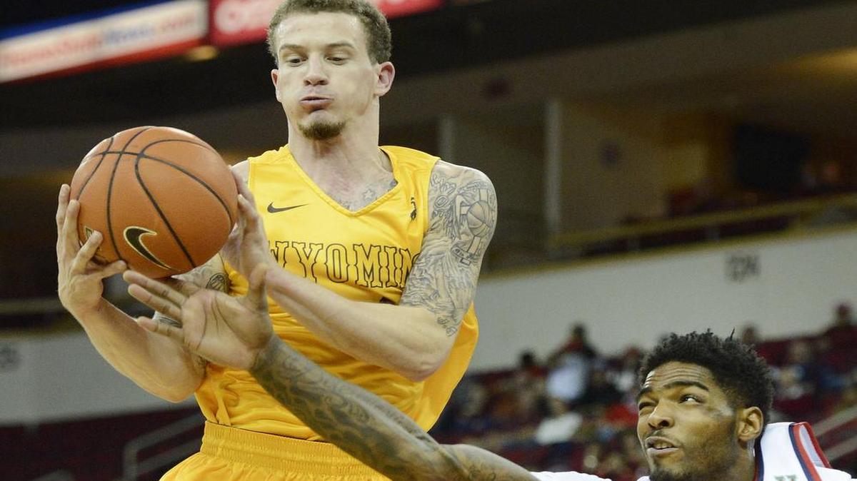 Wyoming’s Josh Adams, left, snags a rebound in front of Fresno State’s Torren Jones at Save Mart Center on Jan. 26, 2016. The Bulldogs won the game 71-60. Adams leads the Mountain West scoring at 24.7 points per game heading into the teams’ matchup in Laramie on Wednesday, Feb. 17, 2016.