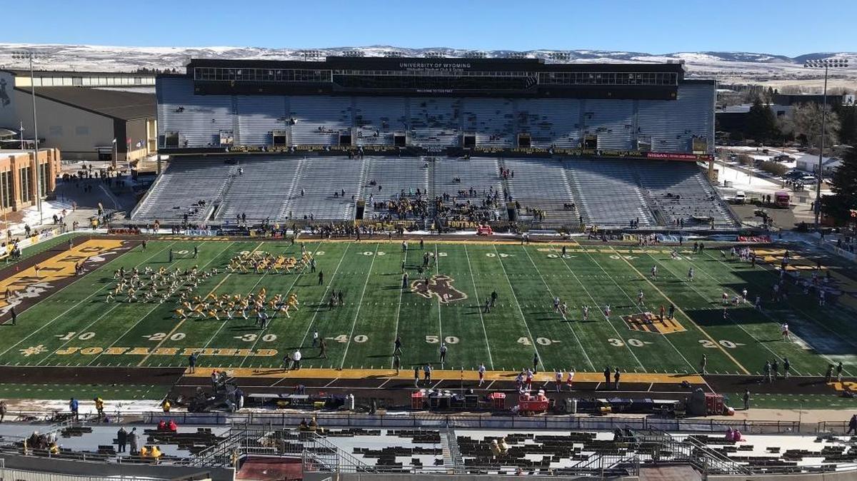 War Memorial Stadium in Laramie is beginning to thaw out ahead of Saturday’s Fresno State-Wyoming football game.