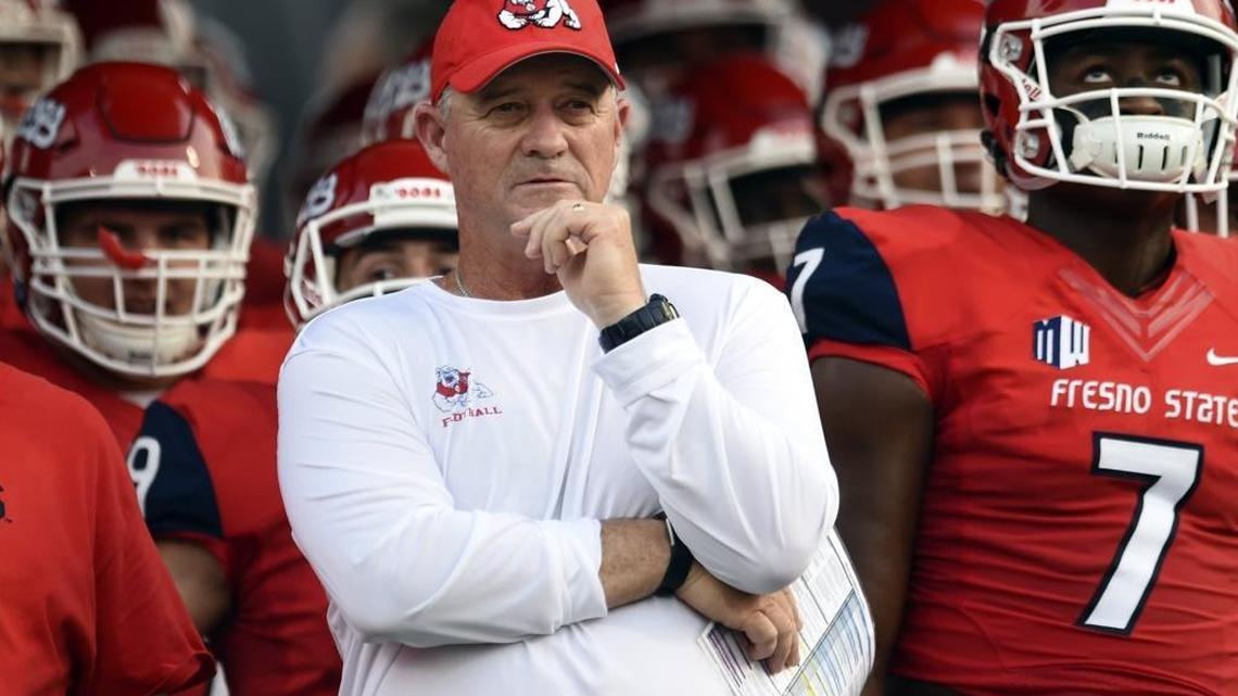 Fresno State coach Jeff Tedford says, “OK, yeah, everybody is going to be telling you that you played hard and didn’t give up and all that happy (talk). But that’s not our goal. That’s not what we’re here to do. We learned about ourselves. Yeah, we have guys that will fight and have grit. Great. But that’s one part of the game. The rest of it is to execute to try to win games. There’s no satisfaction in just having people tell you, ‘Oh, you tried hard.’ ”