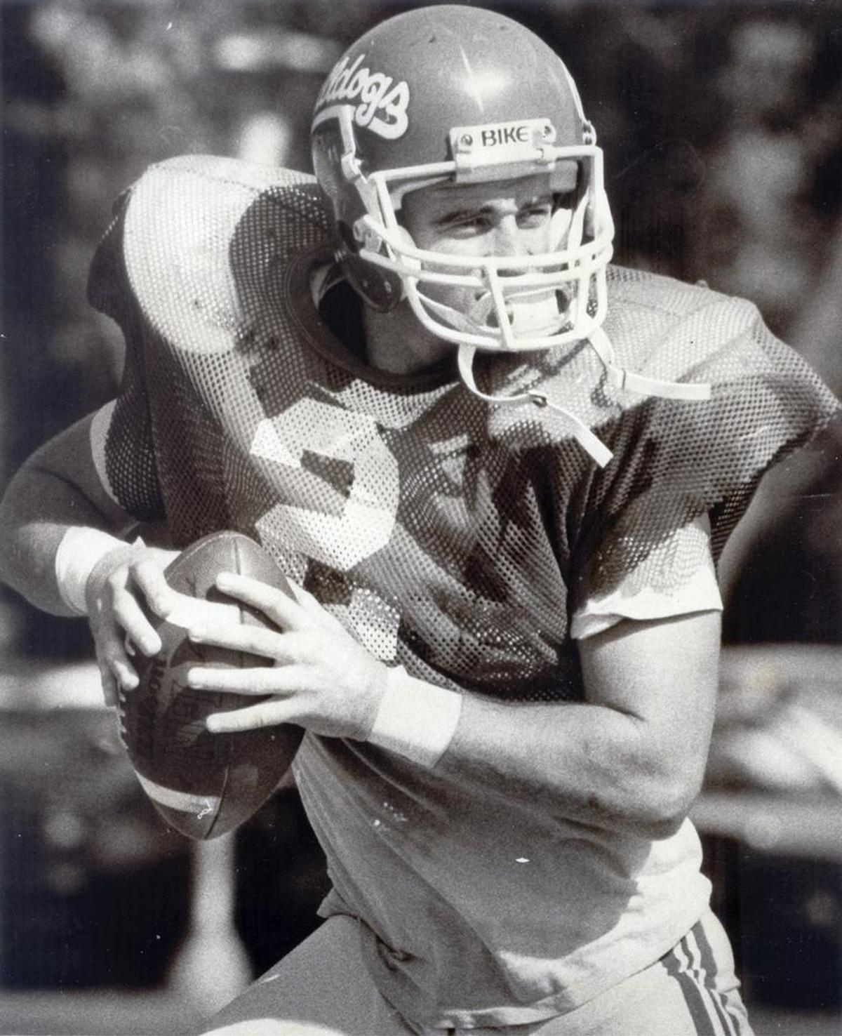 Jeff Tedford played two seasons for Fresno State in the early 1980s, then returned to the school a decade later as quarterbacks coach and offensive coordinator.