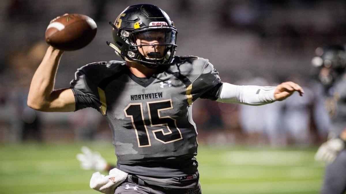 Northview High-Covina quarterback Steven Comstock verbally committed to Fresno State for the 2018 season on Saturday, June 24, 2017. He is headed into his senior year with the Vikings.