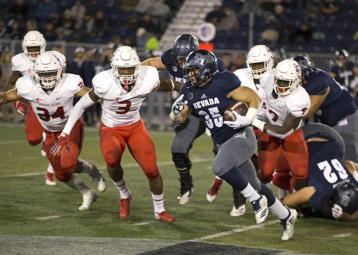 Fresno State held Nevada’s Toa Taua to 26 yards on 10 carries. He came in averaging 7.5 yards per carry.