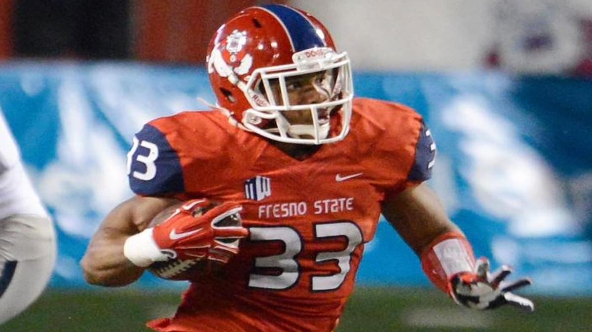 Fresno State’s Marteze Waller breaks free for yardage against Nevada during a game at Bulldog Stadium on Nov. 5, 2016. Waller is viewed as a seventh round-priority free agent, Rob Rang of NFLDraftScout.com said.