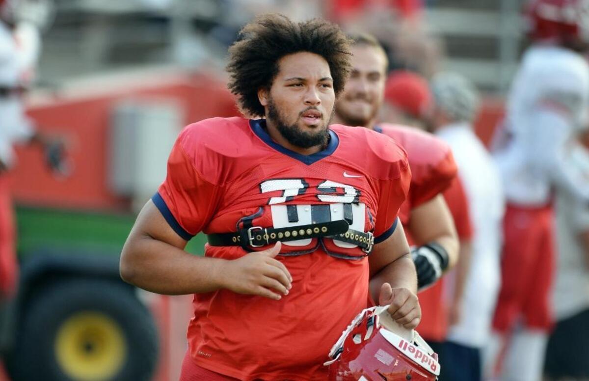 Fresno State senior Micah St. Andrew, a former walk on, will be making his first career start at center in the Bulldogs’ opener against Idaho after starting 31 games at right guard.