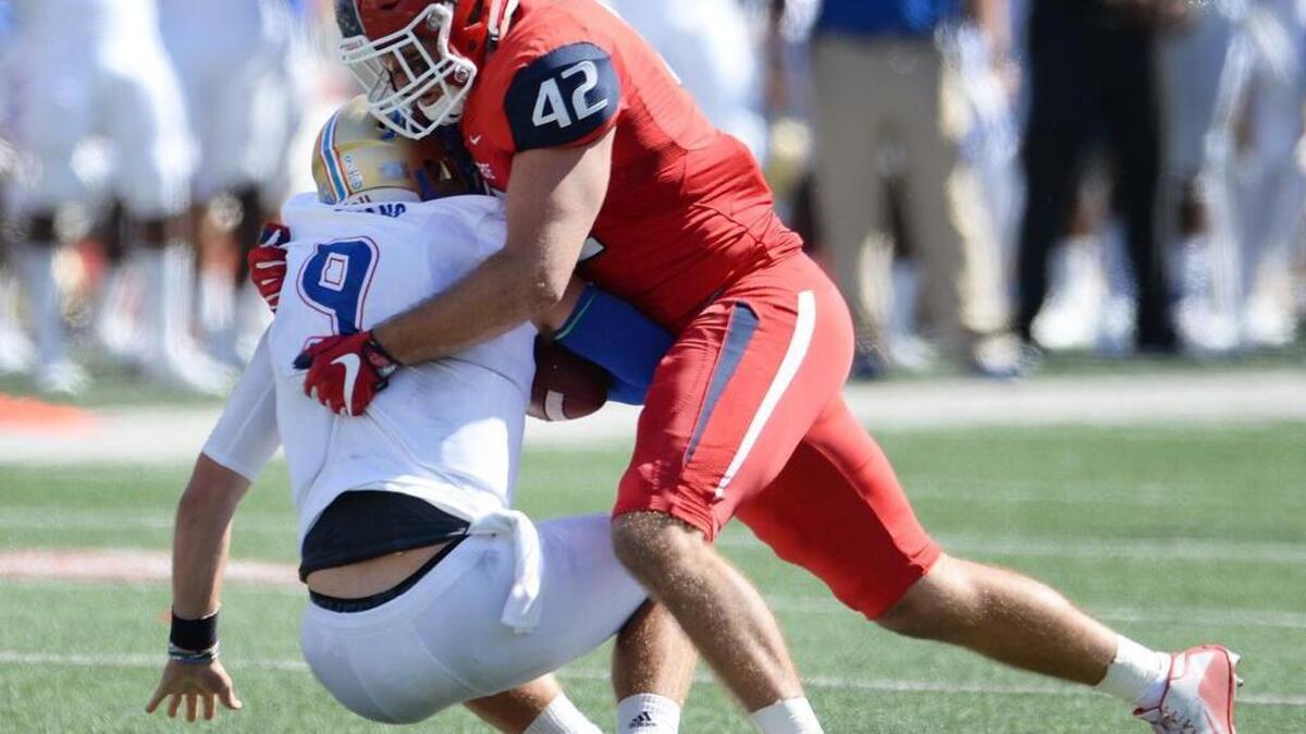 Fresno State linebacker Jeff Camilli was named to the All-Mountain West second team after amassing 108 total tackles, which was the 15th most in the nation. He was the Bulldogs’ lone representative on the all-conference first or second team.