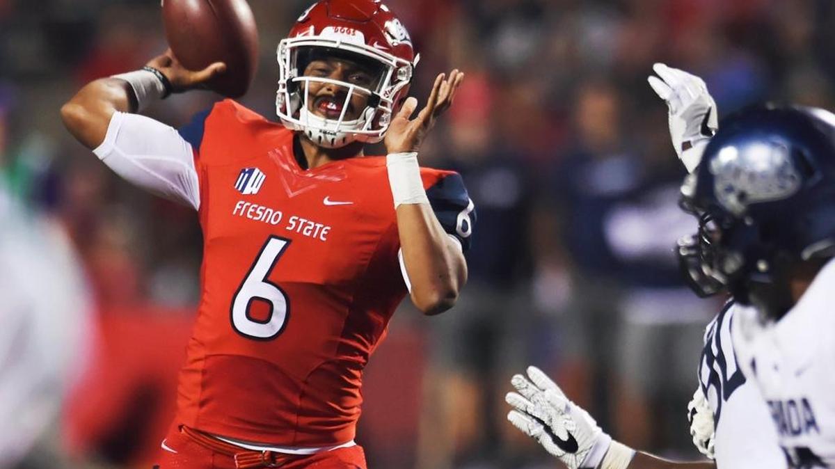 Fresno State quarterback Marcus McMaryion led the Bulldogs on five touchdown drives in a 41-21 victory over Nevada Saturday, Sept. 30, 2017 in Fresno. One of those TD drives came on the Bulldogs’ first possession, the first time in 13 games they had scored a touchdown on a game-opening drive.