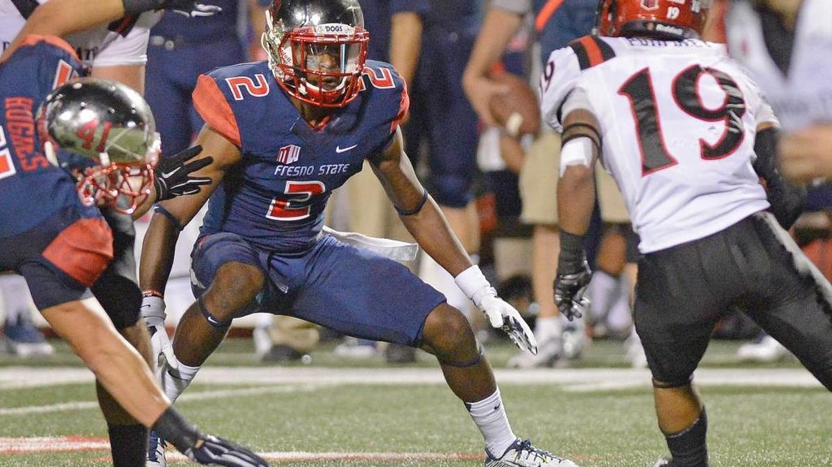 
Fresno State’s Jamal Ellis is part of a secondary group on the spot after the defense surrendered 32 touchdown passes in 2014 – 123rd among the nation’s 128 Football Bowl Subdivision teams.
