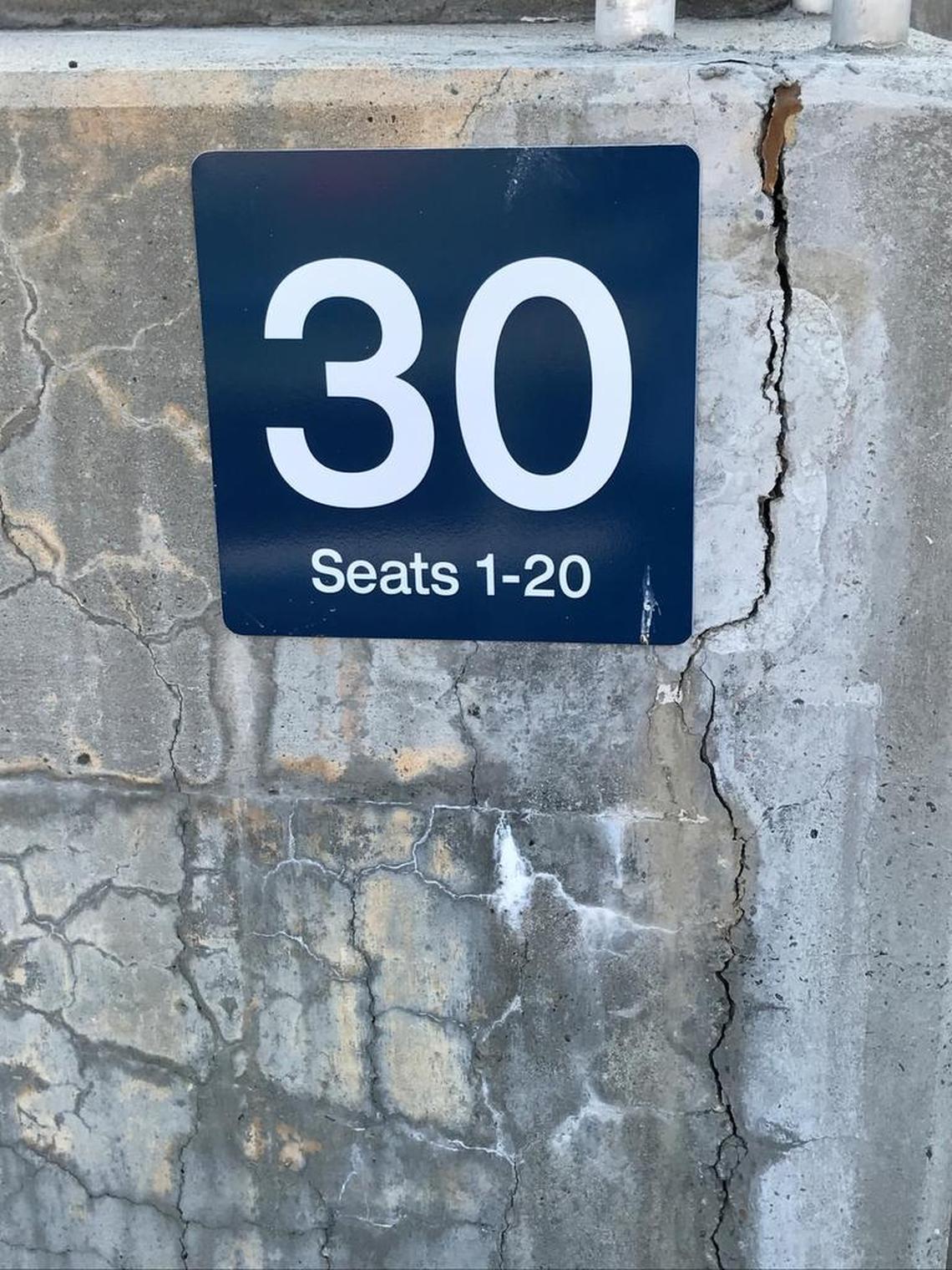 Cracking in the seating areas and walkways on the east side of Bulldog Stadium could force a delay in renovation plans.