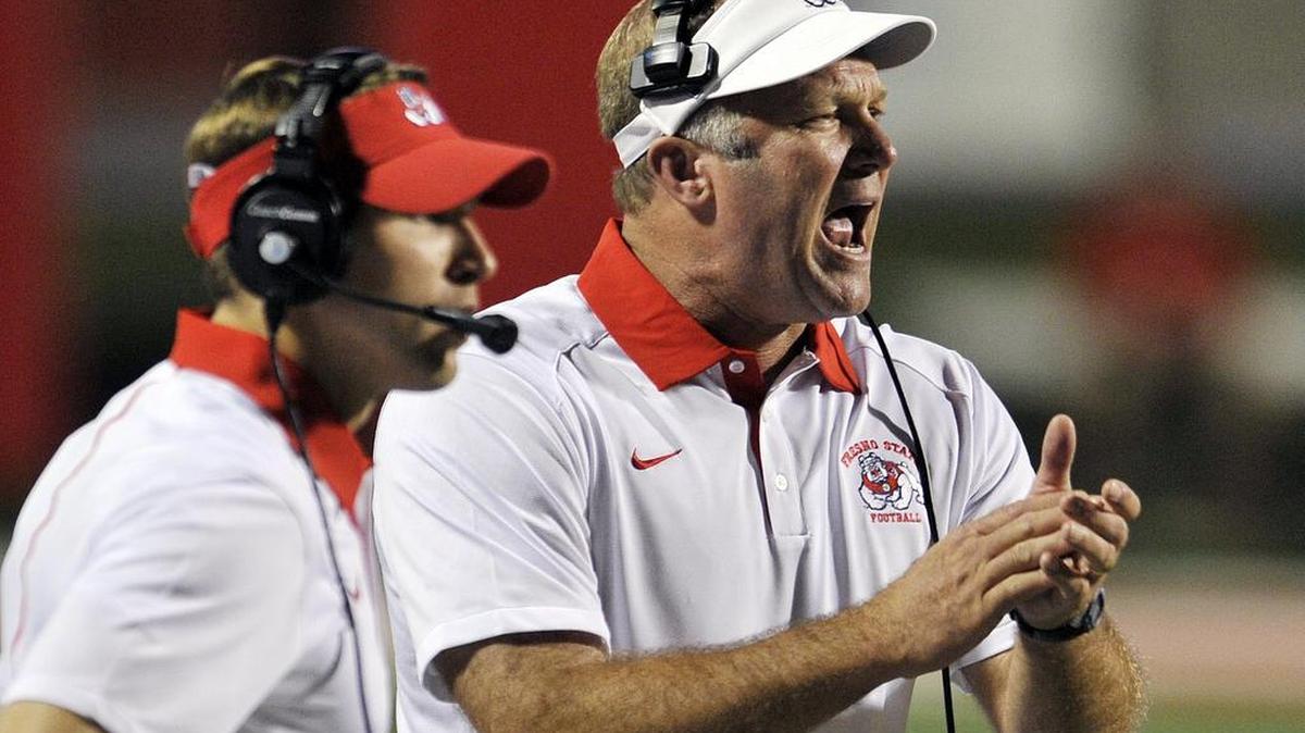 
Tim DeRuyter as a player and as a coach has been a part of a some major upsets knocking off Top-25 teams, though he has gone 2-5 against Power Five Conference opponents in his first three years as Fresno State coach. The Bulldogs overall have lost 19 straight games against ranked teams.
