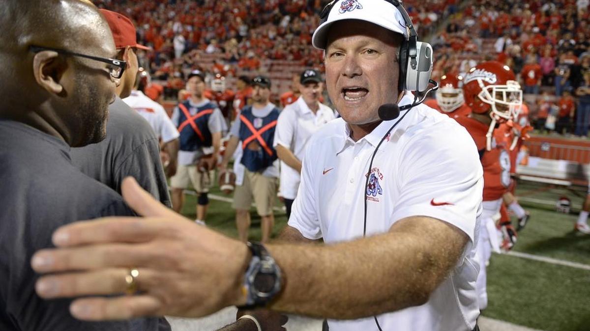 Fifth-year Fresno State coach Tim DeRuyter is quick to accept blame for a 2015 season in which the Bulldogs finished 3-9 overall and 2-6 in the Mountain West after winning or sharing conference championships in his first two campaigns and a division title in the other. “But you pick yourself up, you dust yourself off and you get re-energized every year,” he says. “We expect to compete for championships and if we do the right things we’ll be poised to do that.”