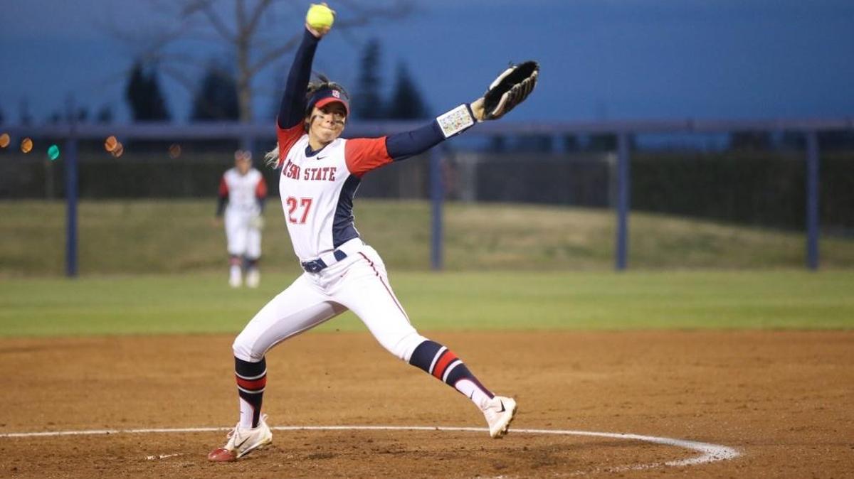 Kamalani Dung was the winning pitcher in all three games as Fresno State swept UNLV in a three-game Mountain West Conference softball series.