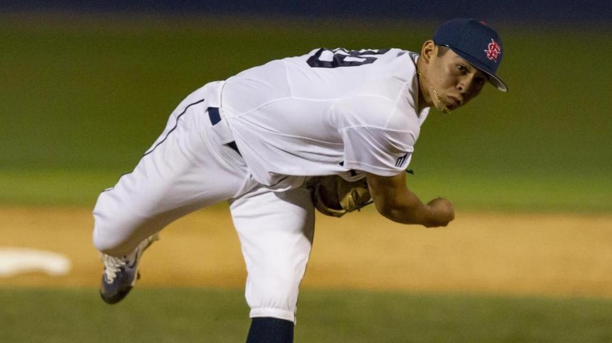 Fresno State junior right-hander Edgar Gonzalez struck out 12 in a victory over Air Force on Friday, April 27, 2018.