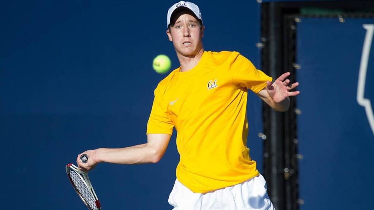 
Cal sophomore Billy Griffth beat teammate Florian Lakat for the championship of the Napa Valley Tennis Classic.
