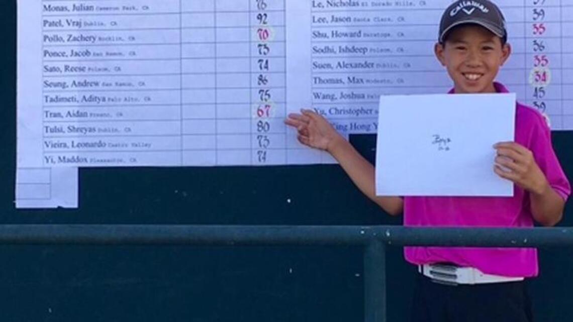 Fresno’s Aidan Tran, 12, returns to Junior Golf Worlds