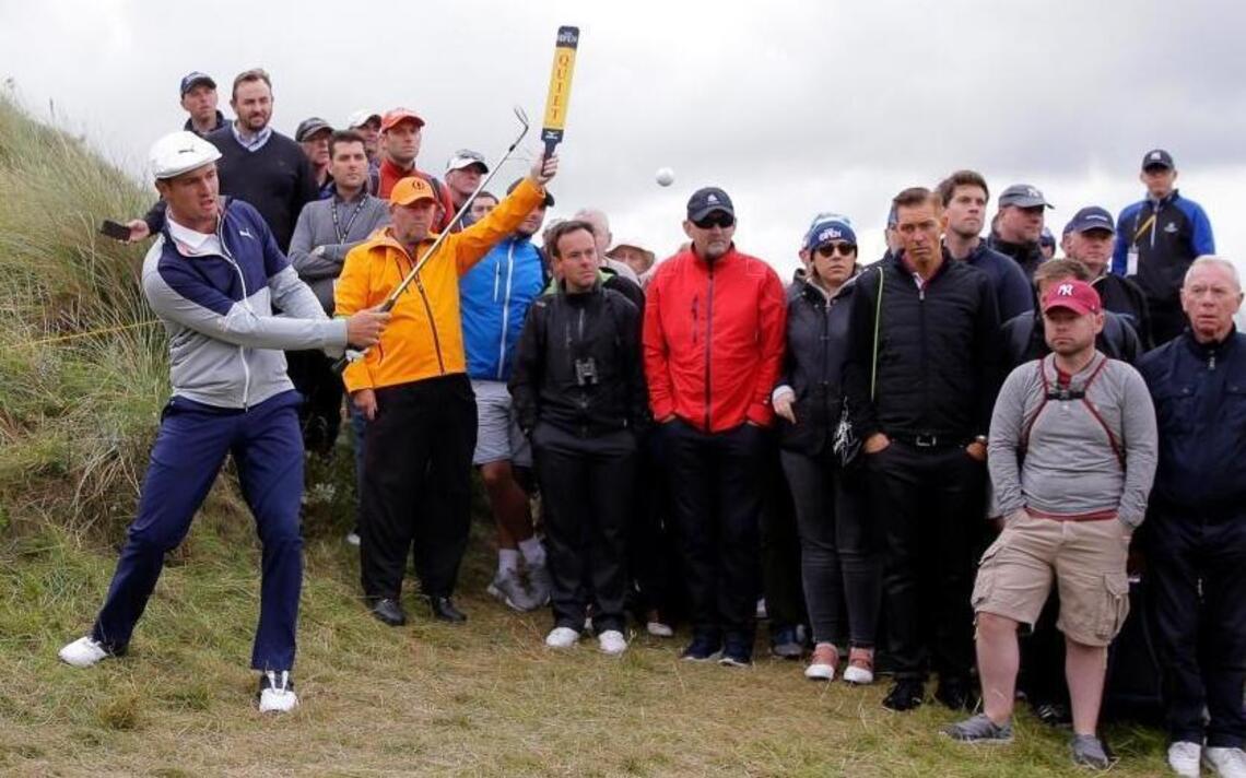 Rough first hole leaves DeChambeau scrambling in British Open debut