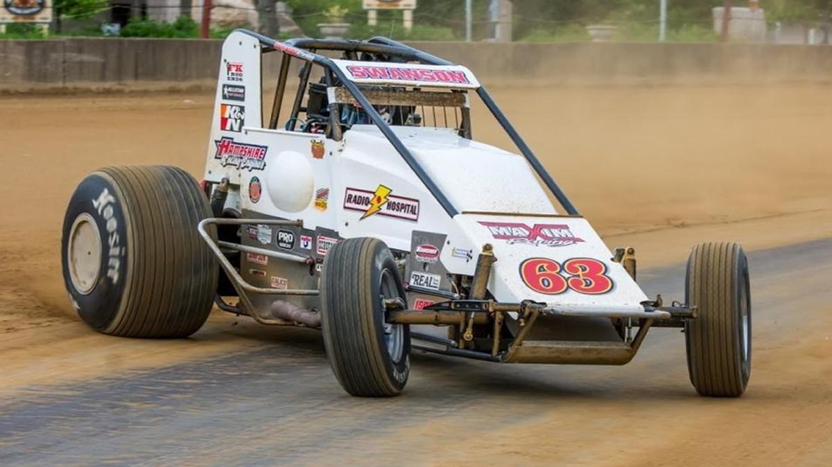 Kingsburg’s Kody Swanson on his way to winning the Hoosier Hundred on May 27 in Indianapolis. Swanson became only the third driver in U.S. Auto Club Silver Crown sprint car series history to win three straight Hoosier Hundreds.