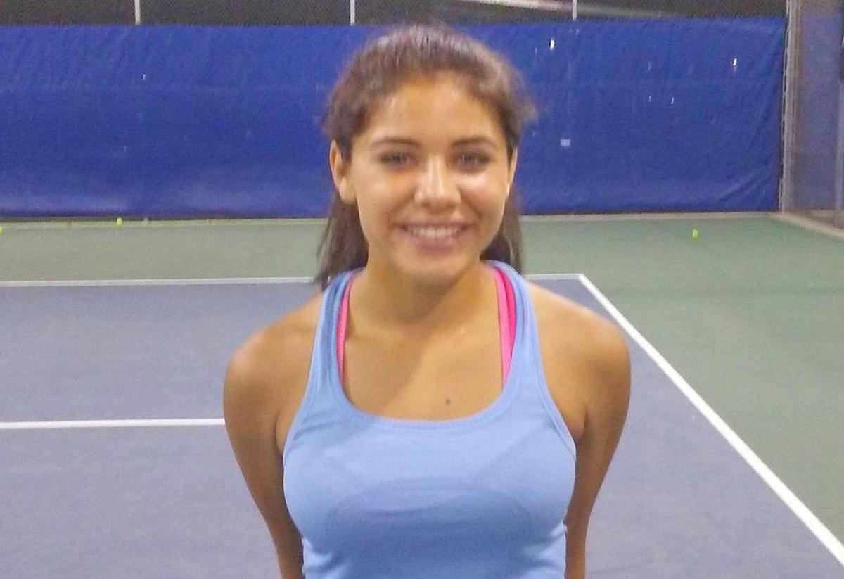 Tatiana Ruiz of Clovis North (pictured) defeated Lasya Gudipudi of Buchanan at No. 1 singles for the championship-clinching point.