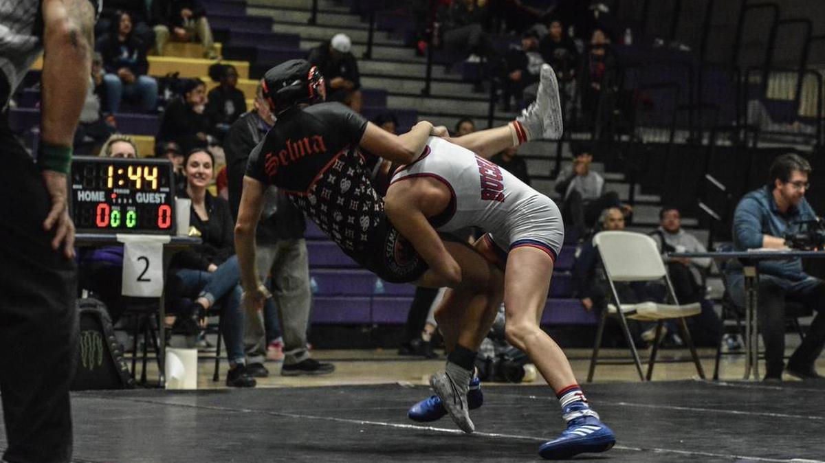 Buchanan High freshman Cristelle Rodriguez defeated Chelsy Mendoza of Selma 10-4 at 101 pounds at the Central Section Girls Masters in Lemoore, CA on Saturday, Feb. 16, 2019.