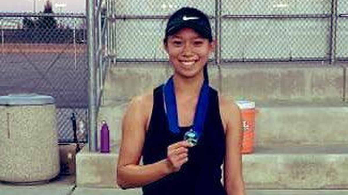 Clovis North No. 1 singles player Fiona Yao.