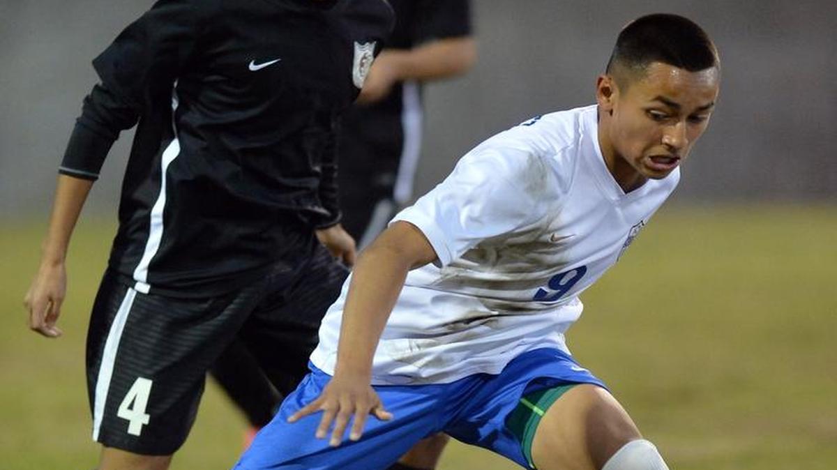 Rubehn Martinez, right, has helped the Clovis High boys soccer team to a 10-1 start, including a 4-2 win over perennial power Buchanan in the Cougar Classic final, to elevate to No. 1 in the Bee’s Central Section rankings.