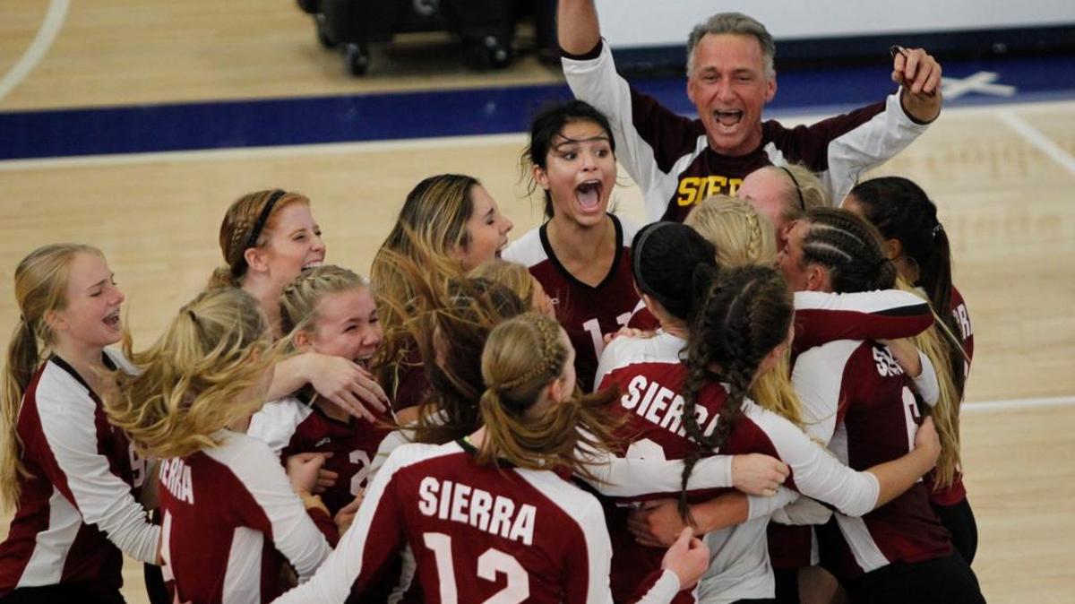 Sierra has its sixth section title overall but first since 1999 after a 23-25, 19-25, 25-22, 25-20, 15-12 comeback against Minarets in the Division IV final Saturday at West Hills College-Lemoore.