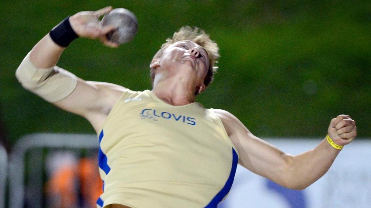 Clovis senior Jonah Wilson became the first in Central Section history to win the boys shot put at the Arcadia Invitational.