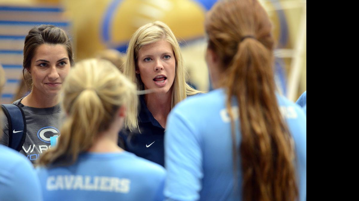 
Meghan Warkentin, center, has stepped down after going 153-36 with four Central Section titles over three divisions in five seasons as Central Valley Christian’s volleyball coach.
