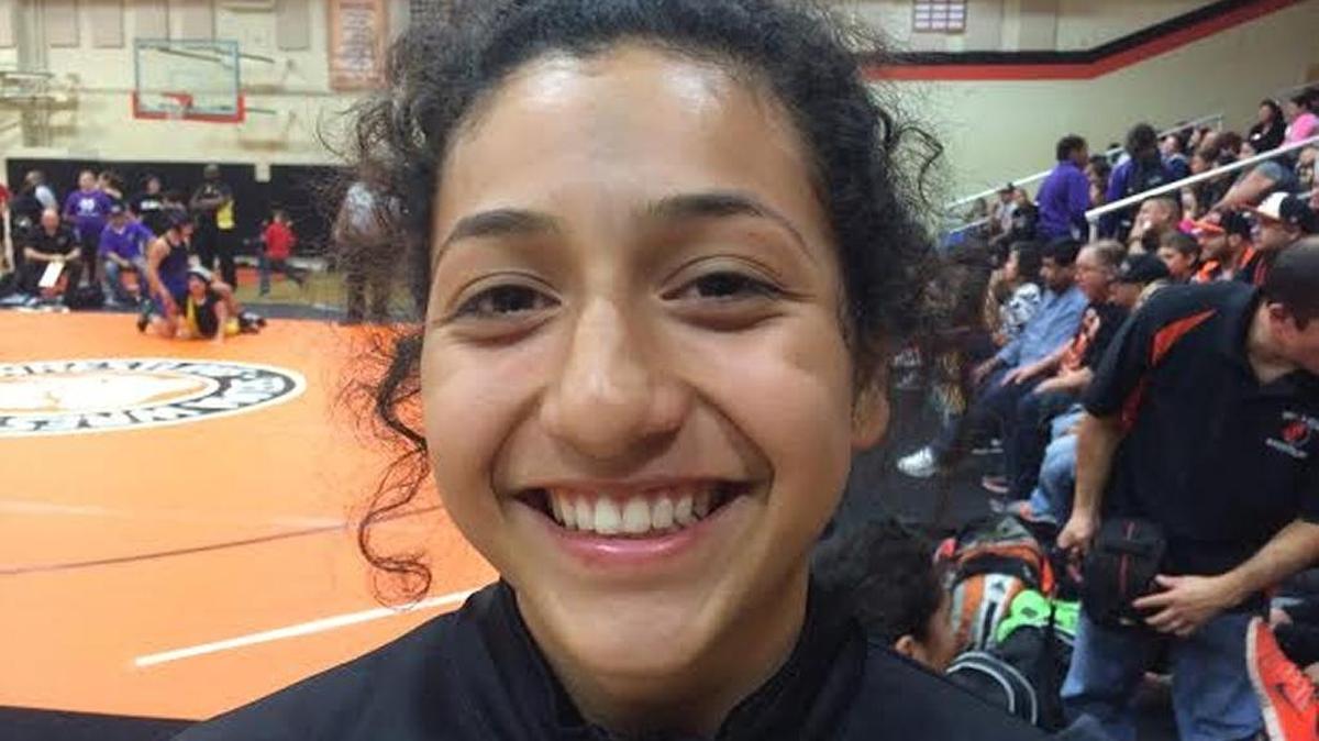 Selma’s Alleida Martinez has reached the semifinals of the CIF State Girls Wrestling Championships at 101 pounds.