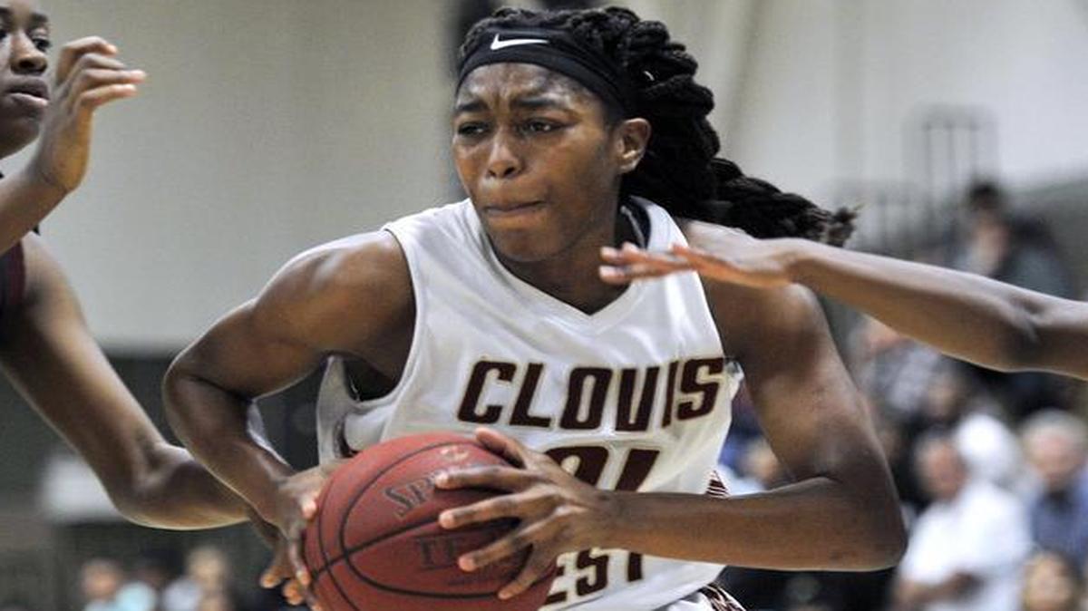 Junior forward Bre’yanna Sanders is one of eight Clovis West players being recruited by Division I programs. Sanders has given an non-binding oral commitment to Arizona State.