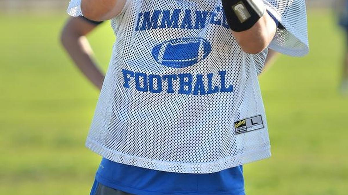 Cody King entered high school weighing “140 pounds soaking wet” according to Immanuel coach Matt Armstrong. He’s now a 185-pound two-way starter for an Eagles team ranked No. 1 in the Central Section in Division V by The Bee.
