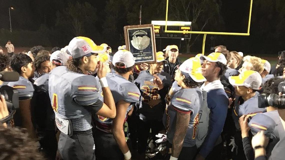 Tulare trailed at halftime but erupted for 36 points in the second half for a 49-21 win against Dinuba in the Central Section Division II championship.
