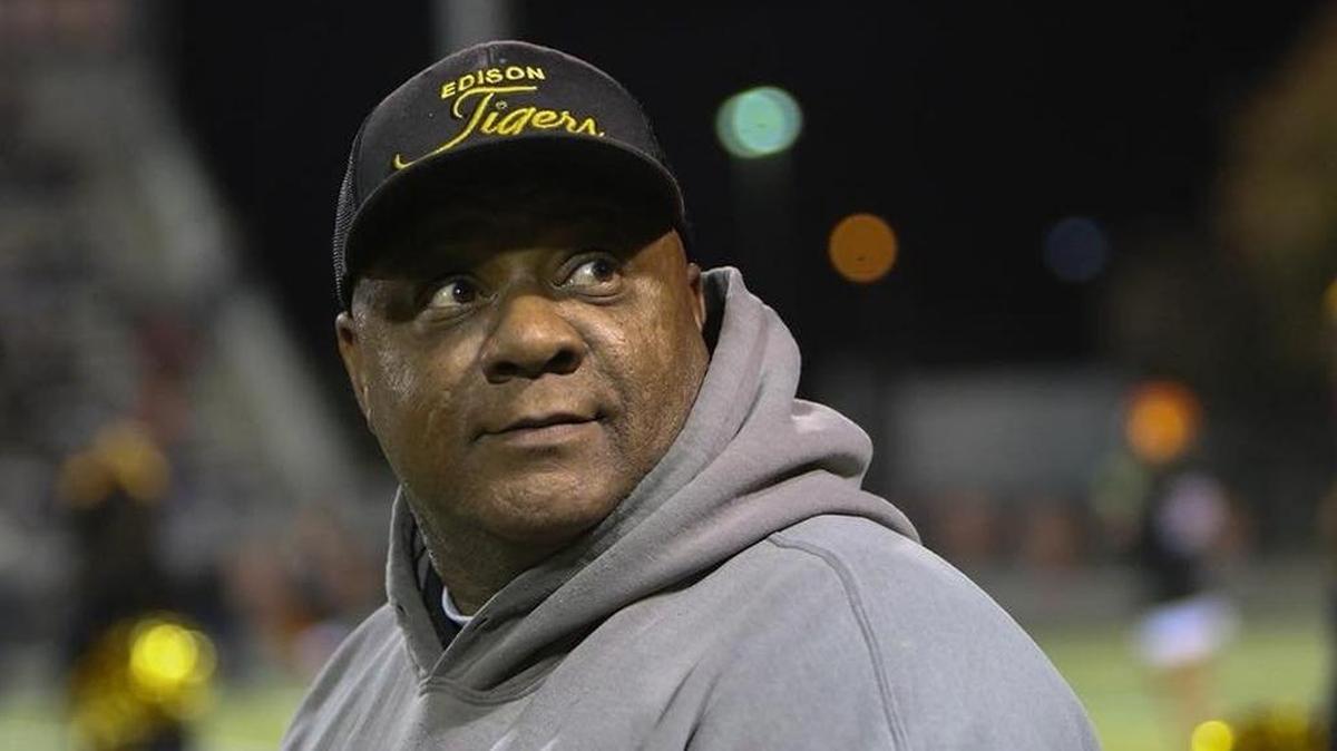 A photo of Edison High School football coach Tony Perry posted Saturday on the Buchanan Bears Football Facebook page. Perry died Saturday, Nov. 11, 2017.