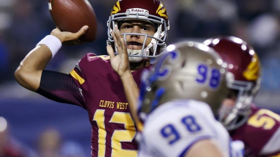 Clovis West High quarterback Adrian Martinez faces four to six months of recovery after surgery for a torn labrum in his shoulder, an injury suffered while playing for the Golden Eagles basketball team.
