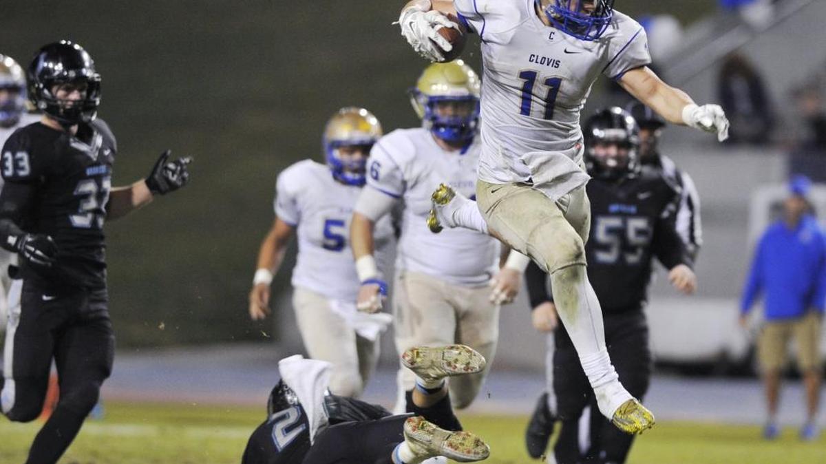 Senior running back/safety Josh Hokit, right, has helped lead Clovis to an 8-1 record and contention for the No. 1 seed in the Central Section Division I playoffs.