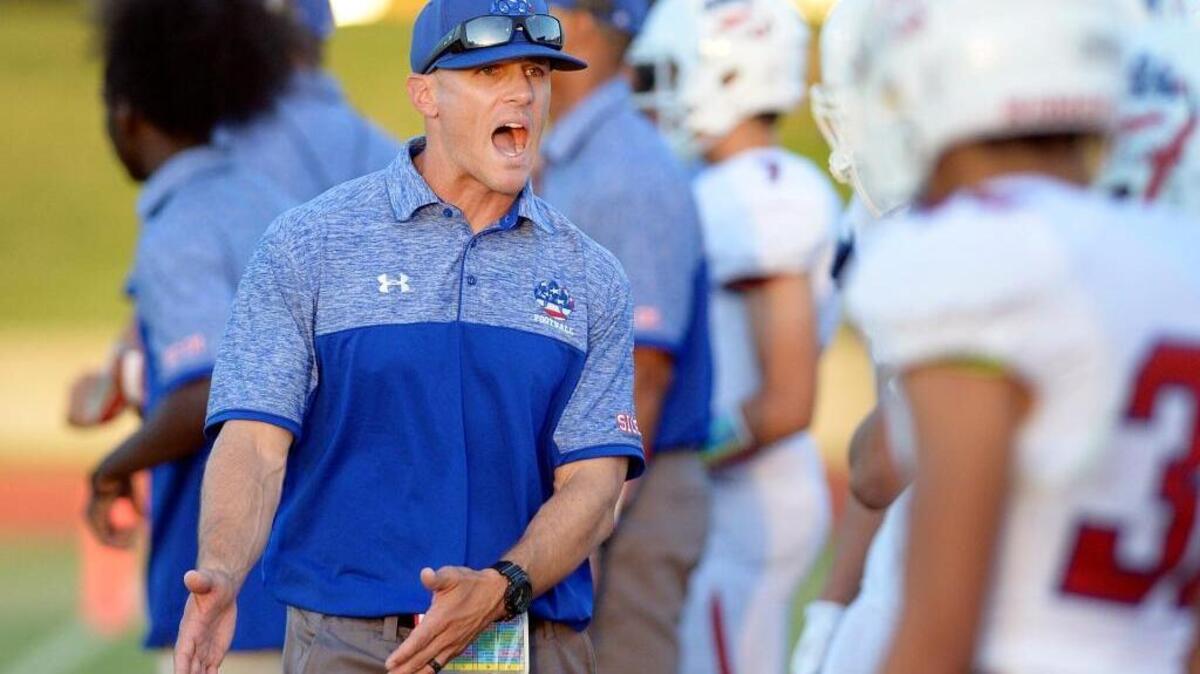 Buchanan High coach Matt Giordano is seen in his first season in a 2016 file photo.