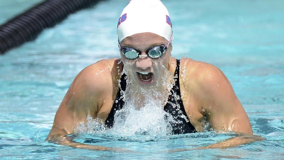 Buchanan’s Stephanie Bartel, who won two state medalis last season and is committed to Pittsburgh, is one of the marquee female competitors entered in the Clovis West Swimming and Diving Invitational.