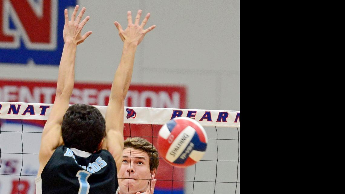 
Buchanan High graduate Patrick Gasman, right, helped Pacific Rim win the 18 Open Division title during the Boys’ Junior National Championships in volleyball.
