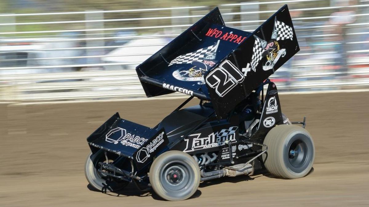
Carson Macedo in the Easton-based Tarlton and Son Motorsports sprint car is among the top contenders expected at this weekend’s two nights of racing in Hanford. 
