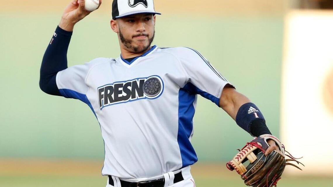 Check out this sight: Astros star Carlos Correa in a Fresno Grizzlies promo uniform