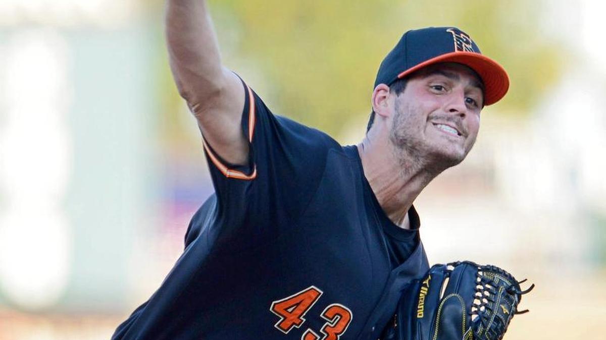
Grizzlies pitcher Mark Appel throws against Albuquerque on Saturday night, when he pitched seven innings and matched a career high with 12 strikeouts.
