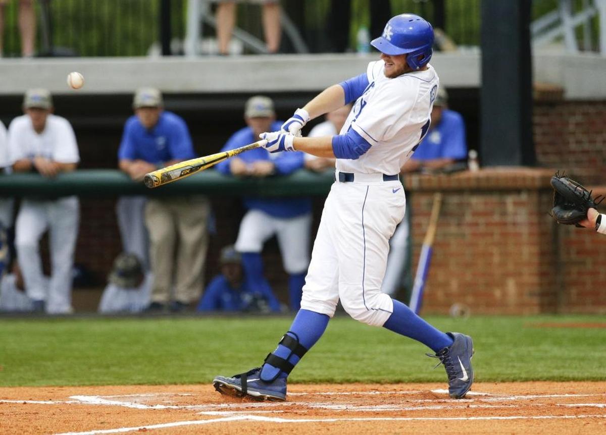 A.J. Reed was named the winner of the Golden Spikes Award as the nation’s top amateur baseball player after the left-handed pitcher and infielder for the University of Kentucky led the nation in homers (23), slugging (.735), and OPS (1.211) and led the Southeastern Conference in victories while going 12-2 with a 2.09 ERA on the mound.