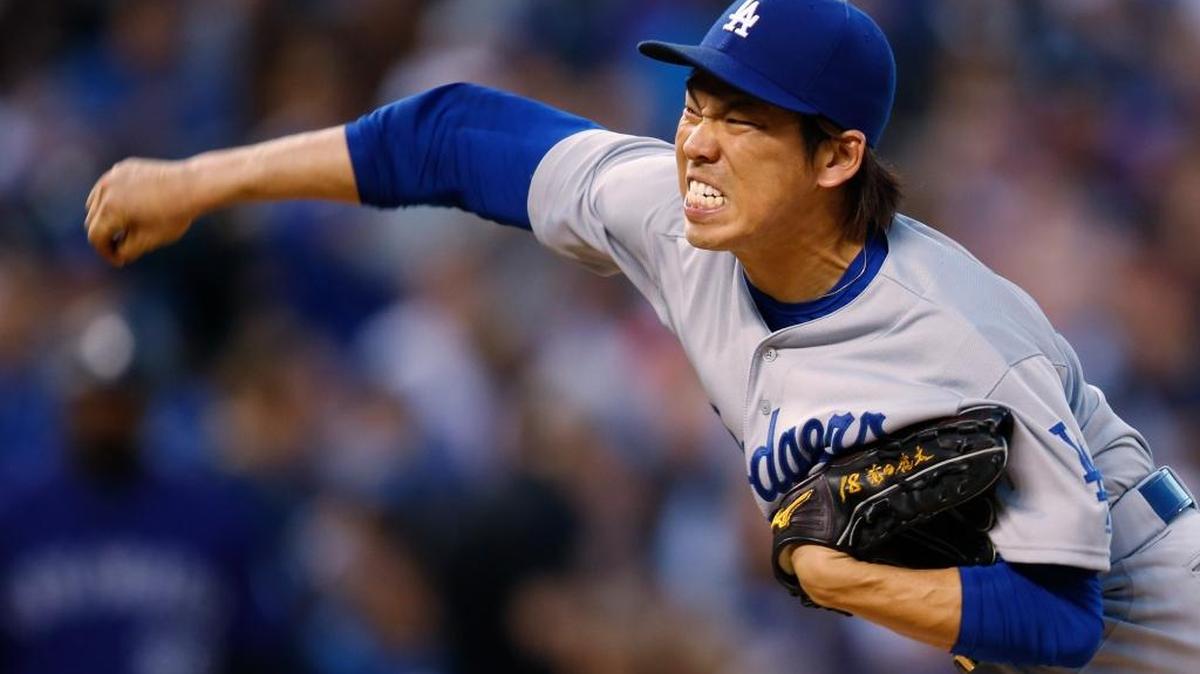 Los Angeles Dodgers starting pitcher Kenta Maeda throws during the fifth inning of a baseball game against the Colorado Rockies on Saturday, April 23, 2016, in Denver.