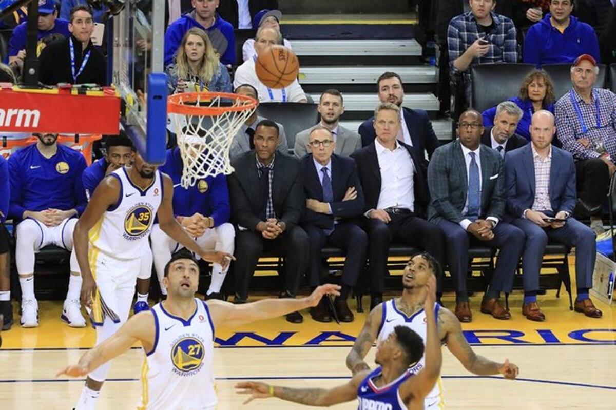 Ron Adams, sitting on the Golden State Warriors bench during a recent home loss to the Los Angeles Clippers, says he has mellowed since his days as Fresno State’s head coach, but he can still get bothered. His contortions sometimes get spliced into the game videos shown at practice.