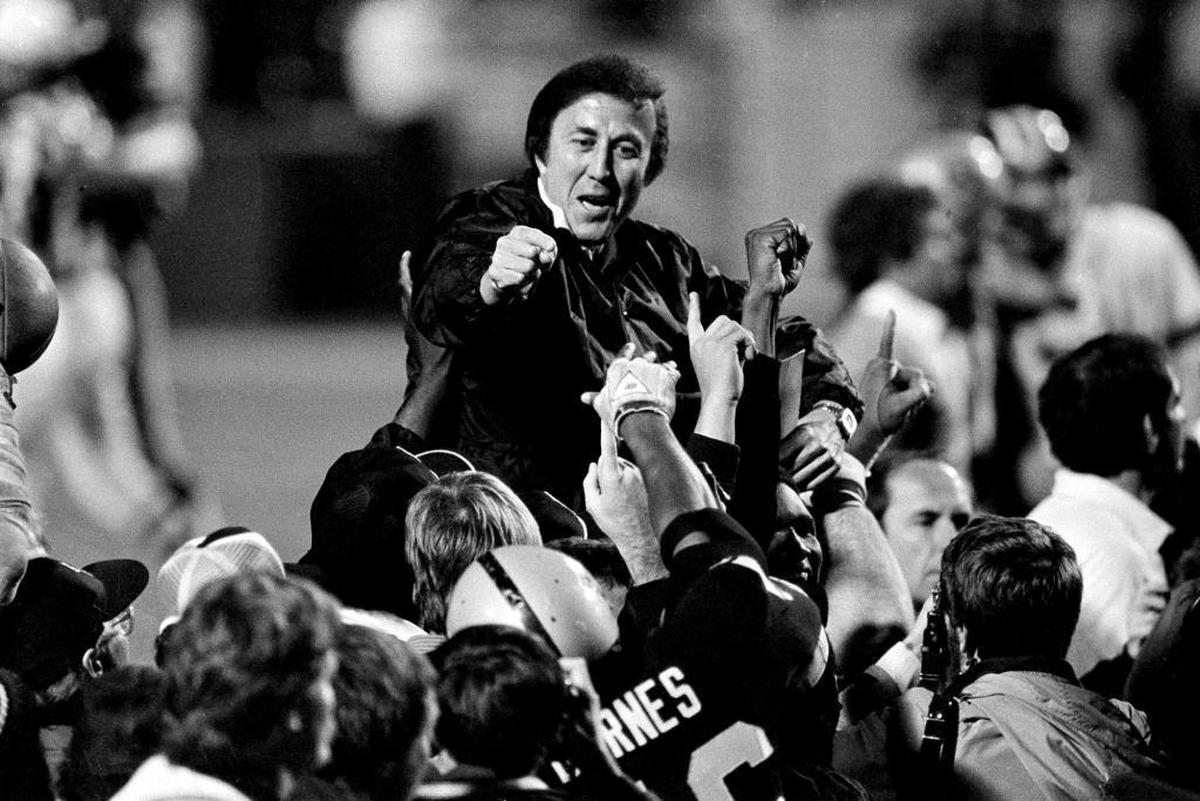 Tom Flores coached the Raiders to two Super Bowl titles.