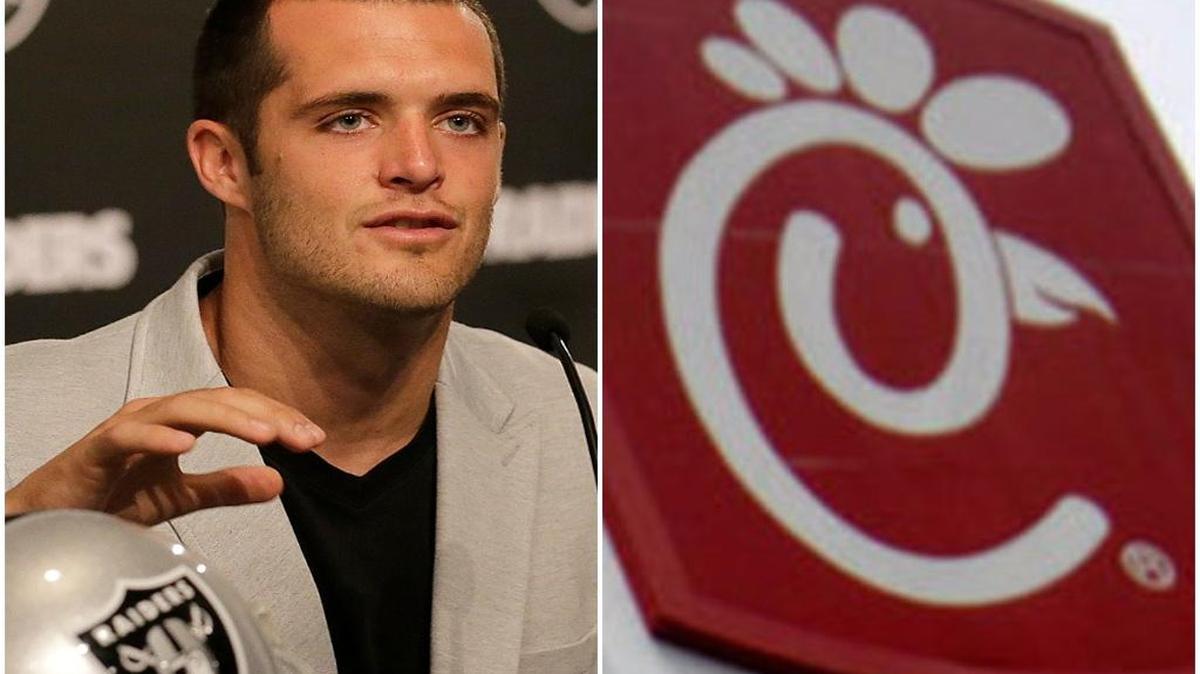 At Friday’s press conference, Derek Carr brought up the idea he may spend his new five-year, $125 million contract extension on buying a chicken sandwich from Chick-fil-A.