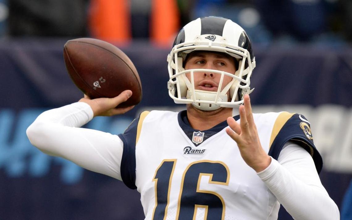 Los Angeles Rams’ quarterback Jared Goff has had six passes intercepted over the past three games including four in a 15-6 loss to the Chicago Bears.