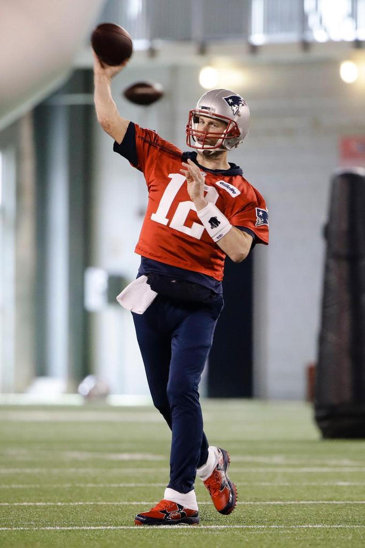 New England Patriots quarterback Tom Brady, 41, is preparing for his ninth Super Bowl.