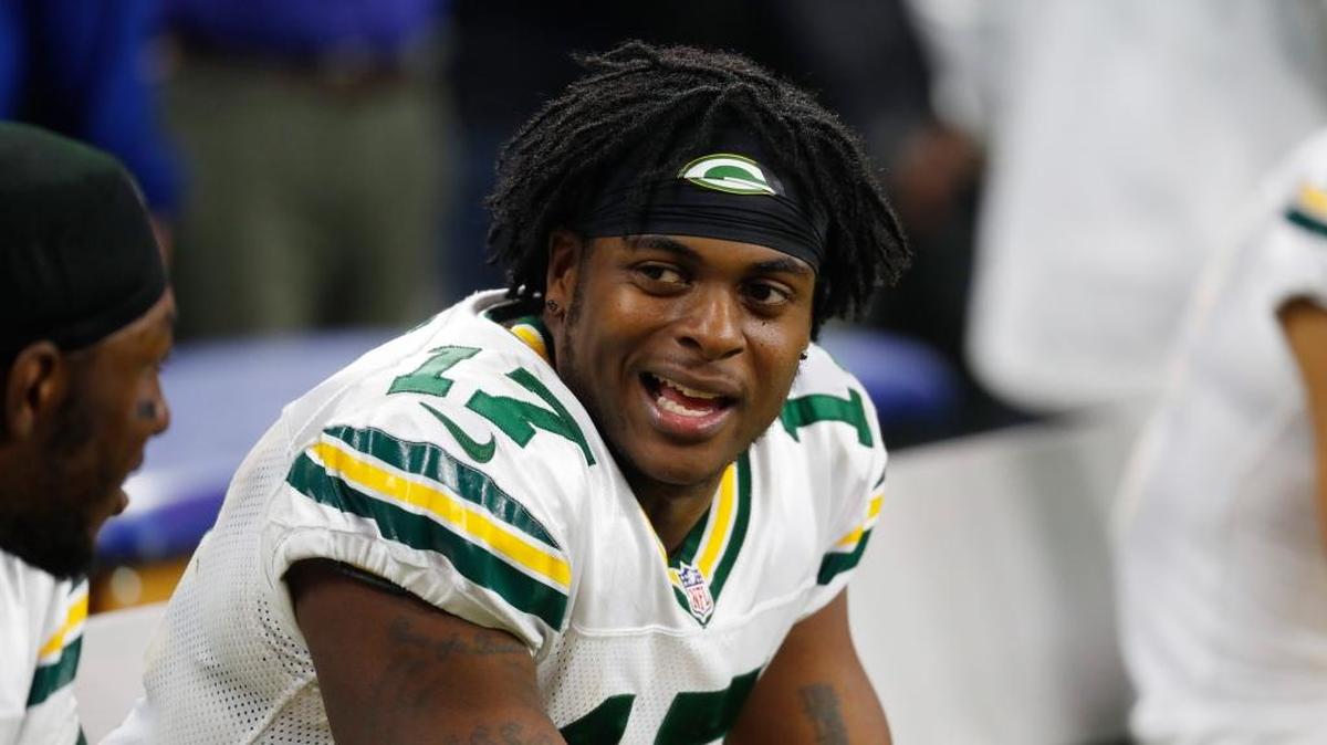 Green Bay Packers wide receiver Davante Adams has 115 receptions for 1,374 yards and an NFL-best 18 touchdown catches this season.